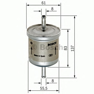Filtre à carburant BOSCH 0 450 905 287