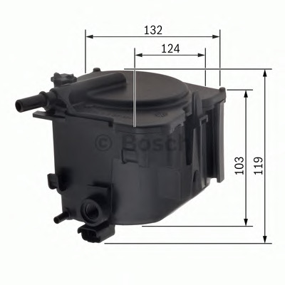 Filtre à carburant BOSCH 0 450 906 471