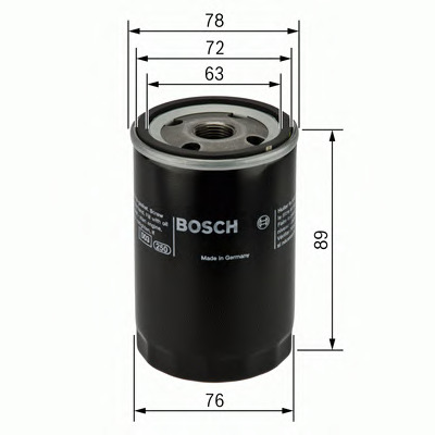 Filtre à huile BOSCH 0 451 103 110