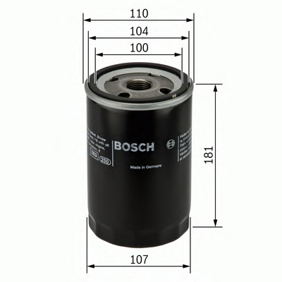 Filtre à huile BOSCH 0 451 300 004