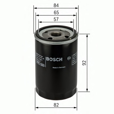 Filtre à huile BOSCH 0 986 452 027