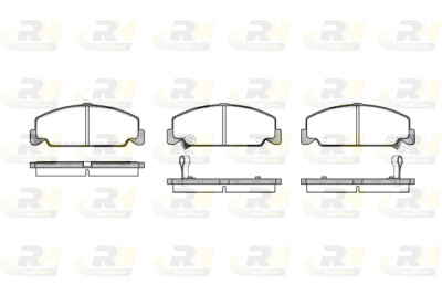 Jeu de 4 plaquettes de frein ROADHOUSE 2182.12