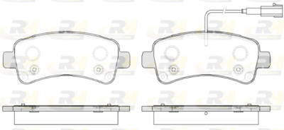 Jeu de 4 plaquettes de frein ROADHOUSE 21588.02