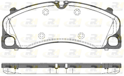 Jeu de 4 plaquettes de frein ROADHOUSE 21509.00