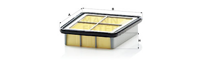 Filtre à air MANN-FILTER C 2065