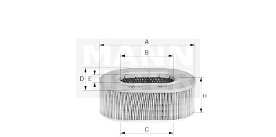 Filtre à air MANN-FILTER C 2936