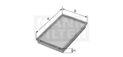 Filtre à air MANN-FILTER C 3088