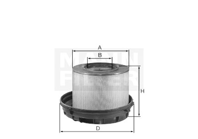Filtre à air MANN-FILTER C 41 1776
