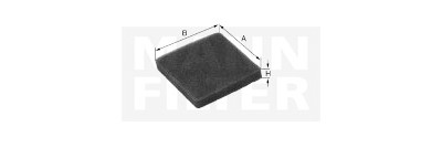 Filtre à air d'habitacle MANN-FILTER CS 2610