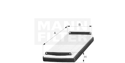 Filtre à air habitacle MANN-FILTER CU 2038
