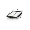 Filtre à air habitacle MANN-FILTER CU 3318