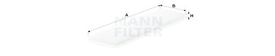 Filtre à air habitacle MANN-FILTER CU 3403 (10)