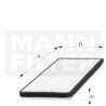 Filtre à air habitacle MANN-FILTER CU 42 100