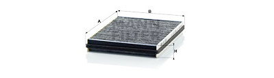 Filtre, air de l'habitacle