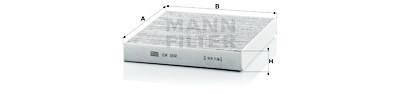 Filtre, air d'habitacle Adsotop MANN-FILTER CUK 2232