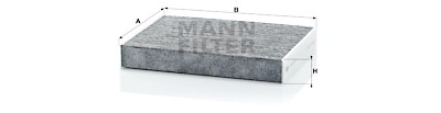Filtre, air d'habitacle Adsotop MANN-FILTER CUK 27 001