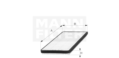 Filtre à air d'habitacle MANN-FILTER CUK3139-2