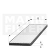 Filtre à air habitacle MANN-FILTER CUK 5352