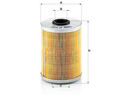Filtre à carburant MANN-FILTER P 732 x