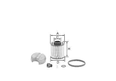 Filtre à urée MANN-FILTER U620/4XKIT