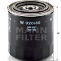 Filtre à huile MANN-FILTER W 920/80