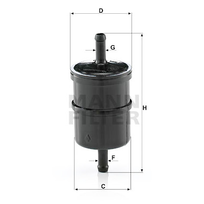 Filtre à carburant MANN-FILTER WK42/4
