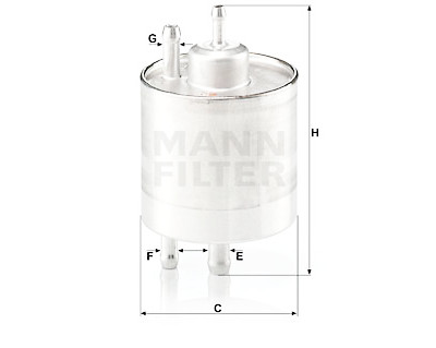 Filtre à carburant MANN-FILTER WK 513/5