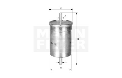 Filtre à carburant MANN-FILTER WK 612