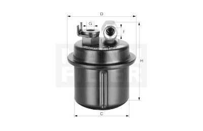 Filtre à carburant MANN-FILTER WK 76/2