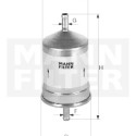 Filtre à carburant MANN-FILTER WK79/80