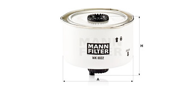 Filtre à carburant MANN-FILTER WK 8022