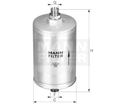 Filtre à carburant MANN-FILTER WK830/11