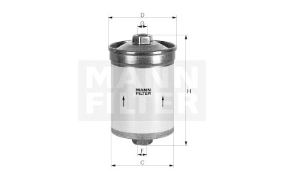 Filtre à carburant MANN-FILTER WK830/5