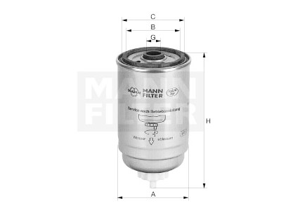 Filtre à carburant MANN-FILTER WK 842/22