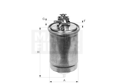 Filtre à carburant MANN-FILTER WK 853/9
