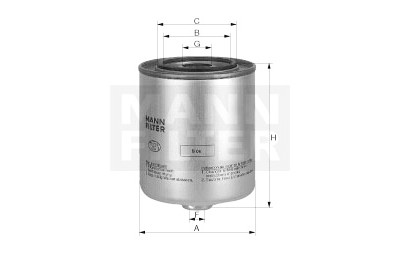 Filtre à carburant MANN-FILTER WK940/6