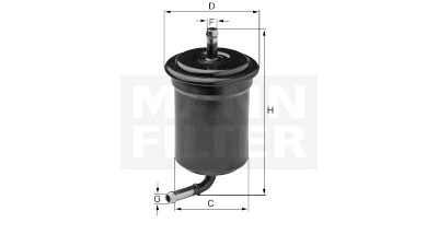 Filtre à carburant MANN-FILTER WK 614/42