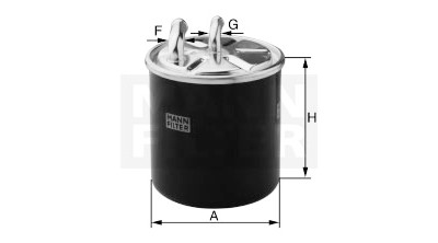 Filtre à carburant MANN-FILTER WK820/7