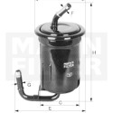 Filtre à carburant MANN-FILTER WK 614