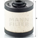 Filtre à carburant MANN-FILTER BFU715