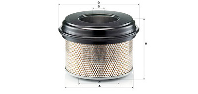 Filtre à air MANN-FILTER C 33 922