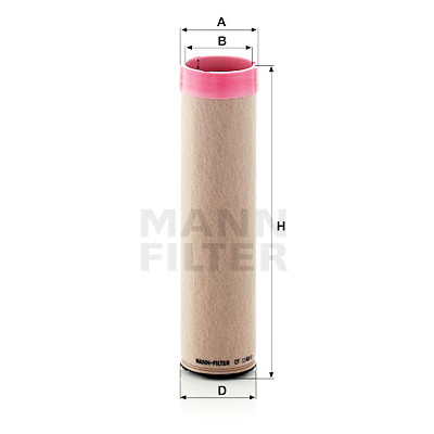 Filtre à air supplémentaire MANN-FILTER CF 1140/2