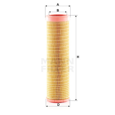 Filtre à air supplémentaire MANN-FILTER CF 15 116/2