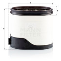 Filtre à air MANN-FILTER CP 38 001