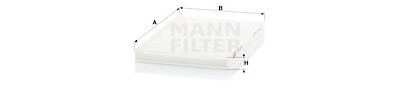 Filtre, air de l'habitacle