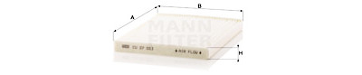 Filtre à air habitacle MANN-FILTER CU 27 003