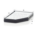 Filtre, air de l'habitacle