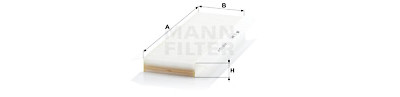 Filtre, air de l'habitacle