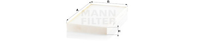 Filtre, air de l'habitacle
