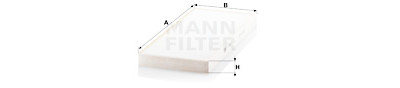 Filtre, air de l'habitacle